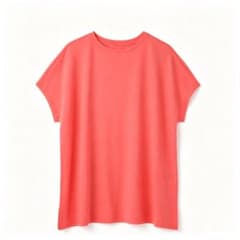 TAKEFU ショートスリーブTシャツ コーラルオレンジ色 Ｍ～Ｌ1枚のサムネイル