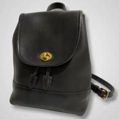 ✨超希少！バイカラー✨オールドコーチ ミニリュック 9960 茶×黒 USA製 美品】希少 COACH オールドコーチ USA製 リュック 9960 黒 - メルカリ