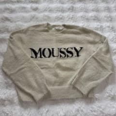 MOUSSY ロゴ入り シャギーニットのサムネイル