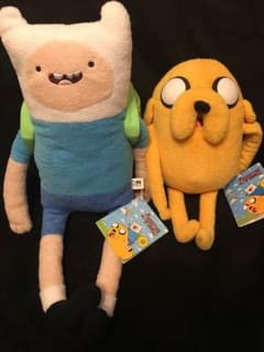 アドベンチャータイム フィン ジェイク ぬいぐるみセットのサムネイル
