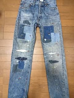 Levi's55501 W30 アメリカ製 リメイクジーンズ Levi's55501 W30 アメリカ製 リメイクジーンズ | Mercari