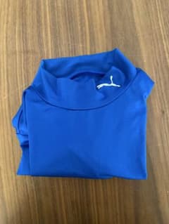 PUMA 축구 언더셔츠 하이넥 블루