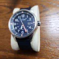 CITIZEN エコドライブ AW5000-16L ブルー文字盤 - メルカリ