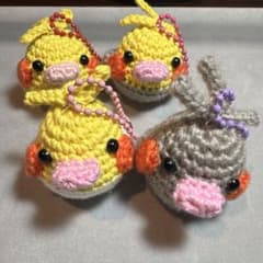 ㉛インコのあみぐるみストラップのサムネイル