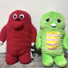 ガチャピン・ムック みんなともだちの日 スーパーラージぬいぐるみ 2個