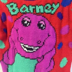 【レア❣️】　バーニー Barney ビンテージ　ニットセーター　キッズ用のサムネイル