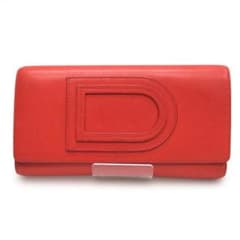 DELVAUX デルヴォー 長財布 レザー 三つ折り レディース ブラウン系 