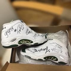 AND1 来日メンバーサイン入りバスケシューズ プロフェッサー ホットソース AND1 来日メンバーサイン入りバスケシューズ プロフェッサー ホット