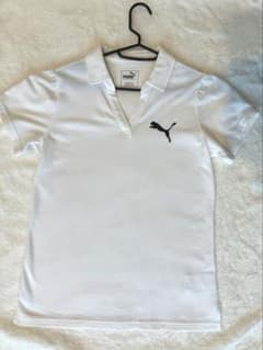 ⭐︎美品⭐︎【S】PUMA ホワイト ポロシャツ　テニス・ゴルフウェアのサムネイル