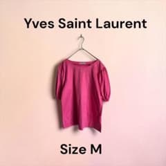 YSL 半袖トップス ピンク M ラインストーン ロゴ 綿 夏 YSL 半袖トップス ピンク M ラインストーン ロゴ 綿 夏 - メルカリ