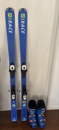 ジュニア　スキー板SALOMON&ブーツLANGE 23.5cm セットのサムネイル