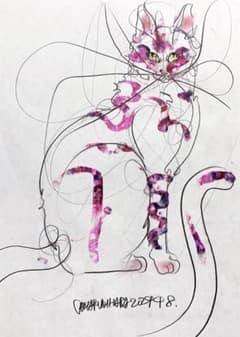 木原千春5分間ドローイング/CATエスキース3 - メルカリ