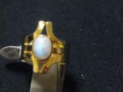 新作エリッカニコラスビケイ真鍮ムーンストーンリング