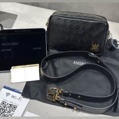 【公式完売品】AMIRI ショルダーバッグ ブラック レザーのサムネイル