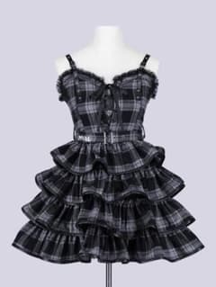 QOOZA IMVAL / Check Layered Dress［GRY］のサムネイル