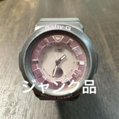 ジャンク品 Baby-G デジタル腕時計 グレー/ピンク - メルカリ