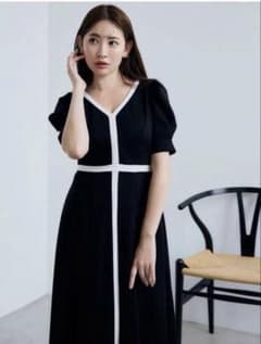 Herlipto Puff Sleeve Jersey Dress - メルカリ