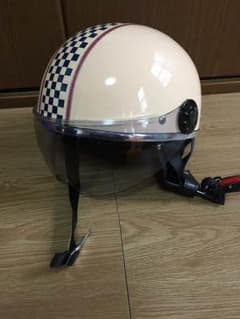 ビンテージ風ヘルメット シールド付のサムネイル