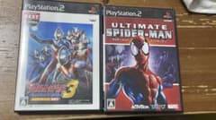 アルティメットスパイダーマン、ウルトラマンfe3 ps2セットのサムネイル