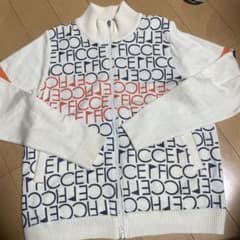 ゴルフウェア　ロゴプリントセーター レディースのサムネイル