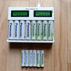 ◯新品急速充電器（単3と単4の8本充 電できる） ◯充電池14本のサムネイル
