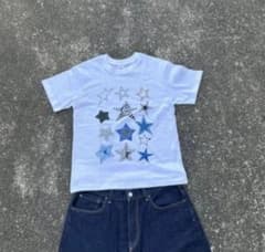 archive Ｔシャツ　星柄　短丈　y2k 古着のサムネイル