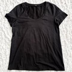 Theory セオリー Uネック 半袖 Tシャツ カットソー ブラック 黒のサムネイル