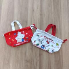 ハローキティ 巾着バッグ 2点セットのサムネイル