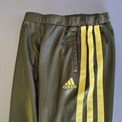 adidas CLIMALITEジャージ パンツ ブラック×ゴールド