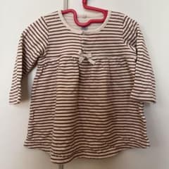 PETIT BATEAU ボーダー ワンピース 81cm