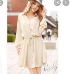 Rady シャツ　ワンピ　ベージュのサムネイル