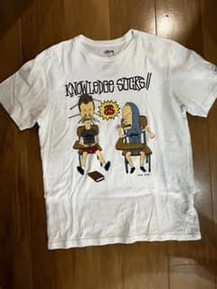 【激レア】STUSSY × ビーバス＆バットヘッド コラボTシャツ 白 Lサイズのサムネイル