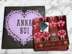 未使用 ANNA SUI アナスイ ハンカチ フクロウ タグ付き タオル生地