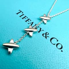 極美品】TIFFANY パロマピカソ ネックレス 3連 925 クロスドロップ 