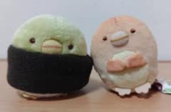 すみっコぐらし てのりぬいぐるみ ぺんぎん まき おすし 焼き 2体セットのサムネイル