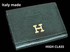 希少品❗️ハイクラス イタリア2つ折り財布 人気のHマーク HIGH CLASS 