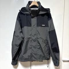 XLARGE エクストララージ パネル ナイロン ジャケット チャコール M 