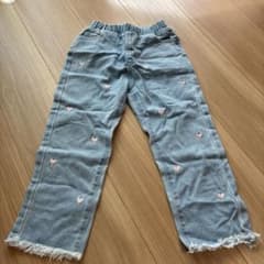 SHIEN ハート刺繍 デニムパンツ 110cm