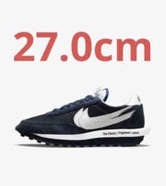 NIKE×sacai×Fragment LDWAFFLE ネイビー 27cmのサムネイル