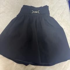 黒 フレアスカート ベルト付きのサムネイル