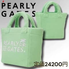 サ*ラ様 定2.4万 新品 パーリーゲイツ パイル トートバッグ ロゴ刺繍