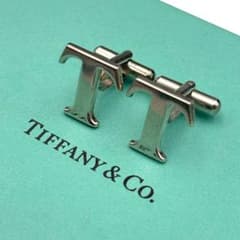 TIFFANY ティファニー カフスリンクス Tロゴ ヴィンテージ SV925
