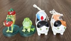 カエルと猫のミニフィギュア セットのサムネイル
