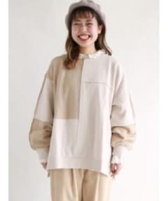 未使用　samansa mos2 パッチワーク　プルオーバー