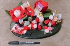ハンドメイドお正月置き物セットのサムネイル