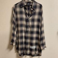 jieda ジエダ ロングチェックシャツ プルオーバーのサムネイル