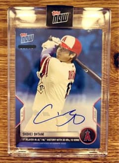 大谷翔平 直筆サイン 直書き Topps Now サインカード 49枚限定 - メルカリ