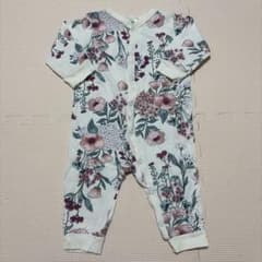 H&M ベビー ロンパース 花柄 60-70cm