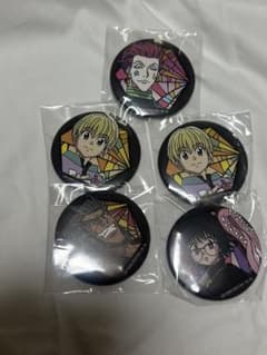 も*a様 HUNTER×HUNTER 和紙缶バッジ ヒソカ シャル ウヴォーギンのサムネイル