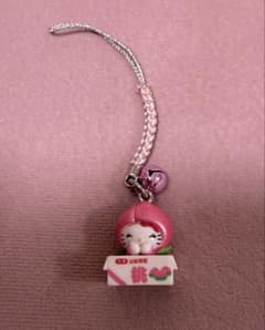 キティー 根付 ストラップ 桃 山梨 - メルカリ